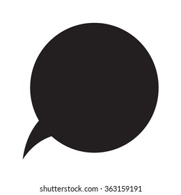 Speech bubble icon Illustration symbol design