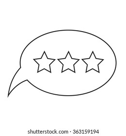 Speech bubble icon Illustration symbol design
