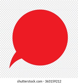 Speech bubble icon Illustration symbol design