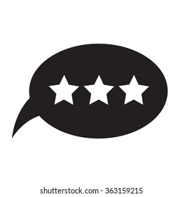 Speech bubble icon Illustration symbol design