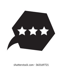 Speech bubble icon Illustration symbol design