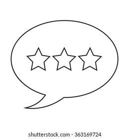 Speech bubble icon Illustration symbol design