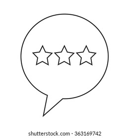 Speech bubble icon Illustration symbol design