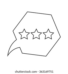 Speech bubble icon Illustration symbol design