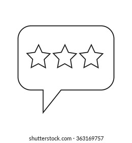 Speech bubble icon Illustration symbol design
