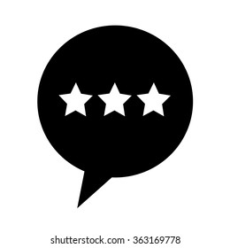 Speech bubble icon Illustration symbol design