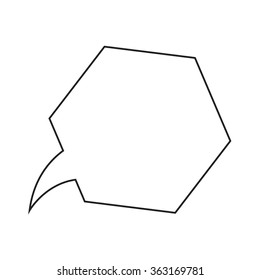 Speech bubble icon Illustration symbol design