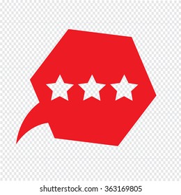 Speech bubble icon Illustration symbol design