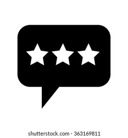 Speech bubble icon Illustration symbol design