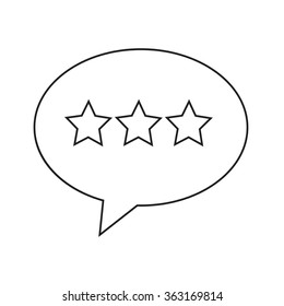 Speech bubble icon Illustration symbol design