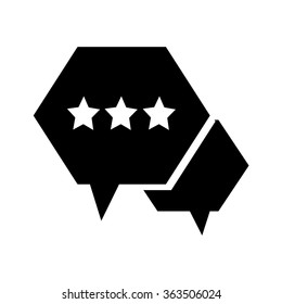Speech bubble icon Illustration symbol design