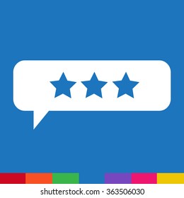 Speech bubble icon Illustration symbol design