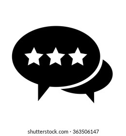 Speech bubble icon Illustration symbol design