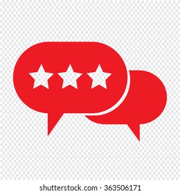 Speech bubble icon Illustration symbol design