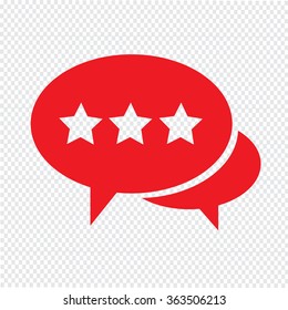 Speech bubble icon Illustration symbol design