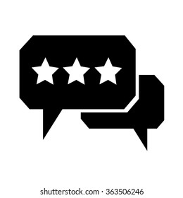 Speech bubble icon Illustration symbol design