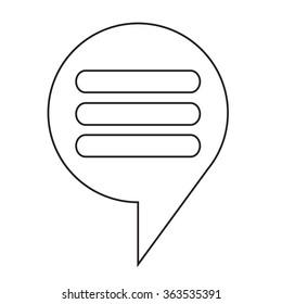 Speech bubble icon Illustration symbol design