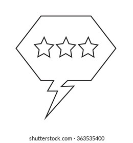 Speech bubble icon Illustration symbol design