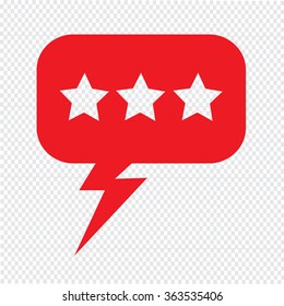 Speech bubble icon Illustration symbol design