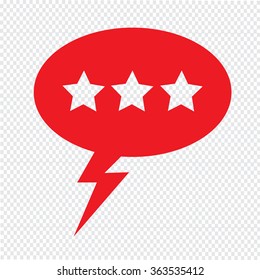 Speech bubble icon Illustration symbol design