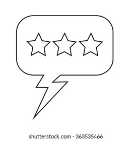 Speech bubble icon Illustration symbol design