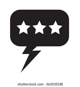 Speech bubble icon Illustration symbol design