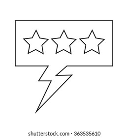 Speech bubble icon Illustration symbol design