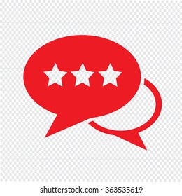 Speech bubble icon Illustration symbol design