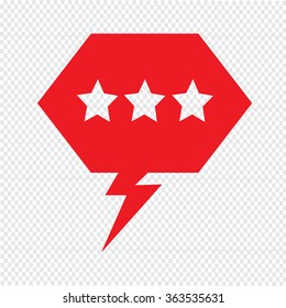 Speech bubble icon Illustration symbol design