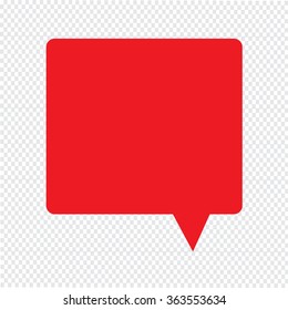 Speech bubble icon Illustration symbol design