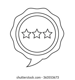 Speech bubble icon Illustration symbol design
