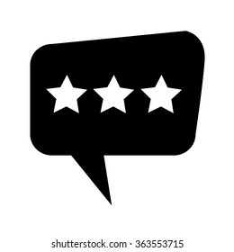 Speech bubble icon Illustration symbol design