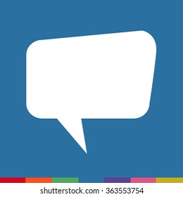 Speech bubble icon Illustration symbol design