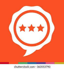 Speech bubble icon Illustration symbol design