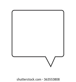 Speech bubble icon Illustration symbol design