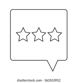 Speech bubble icon Illustration symbol design