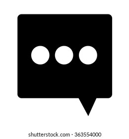 Speech bubble icon Illustration symbol design