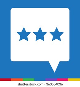 Speech bubble icon Illustration symbol design