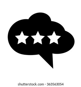 Speech bubble icon Illustration symbol design
