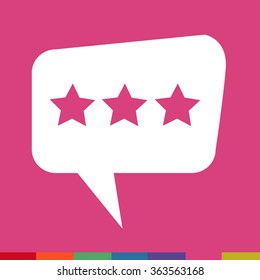 Speech bubble icon Illustration symbol design