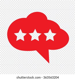 Speech bubble icon Illustration symbol design