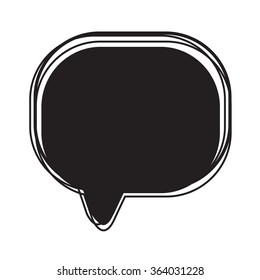 Speech bubble icon Illustration symbol design