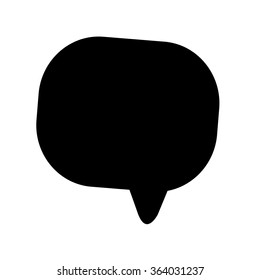 Speech bubble icon Illustration symbol design