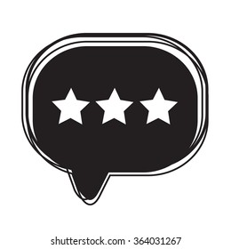 Speech bubble icon Illustration symbol design