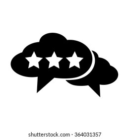Speech bubble icon Illustration symbol design