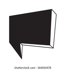 Speech bubble icon Illustration symbol design
