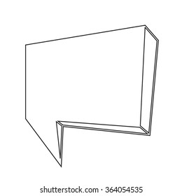 Speech bubble icon Illustration symbol design