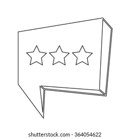 Speech bubble icon Illustration symbol design