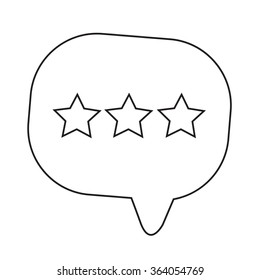 Speech bubble icon Illustration symbol design