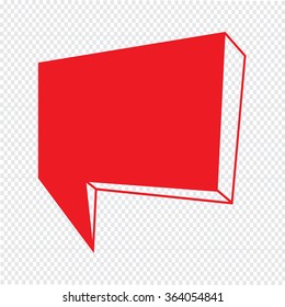 Speech bubble icon Illustration symbol design